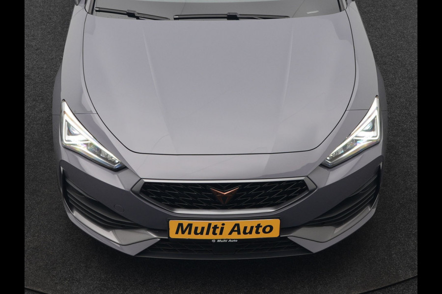 CUPRA Leon 1.4 e-Hybrid VZ Plug In Hybrid 245pk Dealer O.H PHEV | Keyless | Cruise Control | Lederen Sportstoelen Verwarmd | Navigatie | Virtual | Front & Lane Assist | Sportstuur Verwarmd | Sfeerverlichting | DAB | 19"L.M |