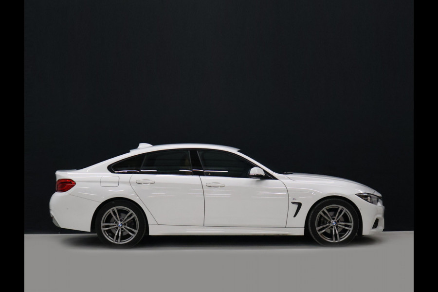 BMW 4 Serie Gran Coupé 420i M Sport [CAMERA, VOL LEDER, M-STUUR, PDC V+A, STOELVERWARMING, CRUISE CONTROL, CLIMATE CONTROL, BLUETOOTH, ELEKTRISCHE ACHTERKLEP, NIEUWSTAAT]