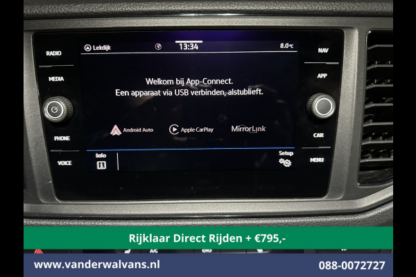 Volkswagen Crafter 2.0 TDI 177pk Automaat L3H2 L2H1 Euro6 *Rijklaar Direct Rijden* Airco | Camera | Navigatie | Apple Carplay 3000kg Trekhaak, Android Auto, Cruisecontrol, 270 Graden Achterdeuren, Stoelverwarming, Parkeersensoren, Bijrijdersbank