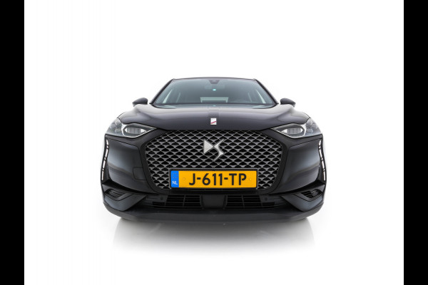DS DS 3 Crossback E-Tense Performance Line+ 50 kWh [ 3-Fase ] {SOH-90%} (INCL-BTW) *LEATHER-FABRIC | MATRIX-LED | ADAPTIVE-CRUISE | DIGI-COCKPIT | HEATED-SPORTSEATS | CAMERA | KEYLESS | NAVI-FULLMAP | DAB+ | ECC | PDC | PRIVACY-GLASS | 18''ALU*
