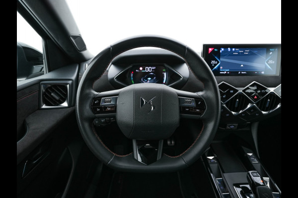 DS DS 3 Crossback E-Tense Performance Line+ 50 kWh [ 3-Fase ] {SOH-90%} (INCL-BTW) *LEATHER-FABRIC | MATRIX-LED | ADAPTIVE-CRUISE | DIGI-COCKPIT | HEATED-SPORTSEATS | CAMERA | KEYLESS | NAVI-FULLMAP | DAB+ | ECC | PDC | PRIVACY-GLASS | 18''ALU*