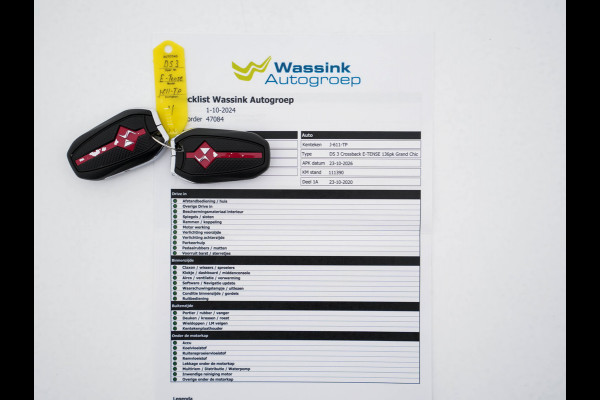 DS DS 3 Crossback E-Tense Performance Line+ 50 kWh [ 3-Fase ] {SOH-90%} (INCL-BTW) *LEATHER-FABRIC | MATRIX-LED | ADAPTIVE-CRUISE | DIGI-COCKPIT | HEATED-SPORTSEATS | CAMERA | KEYLESS | NAVI-FULLMAP | DAB+ | ECC | PDC | PRIVACY-GLASS | 18''ALU*