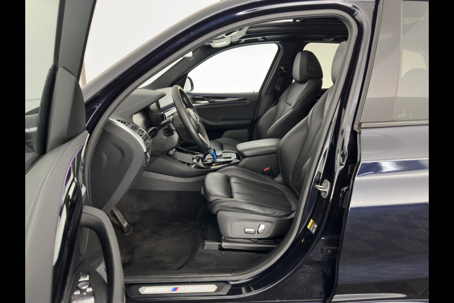 BMW iX3 Executive 80 kWh M-Sportpack [ 3-Fase ] (INCL-BTW) Aut. *PANO | FULL-LEATHER | ADAPTIVE-CRUISE | FULL-LED | BLIND-SPOT | DIGI-COCKPIT | HEATED-COMFORTSEATS | CAMERA | DAB+ | NAVI-FULLMAP | 19''ALU*