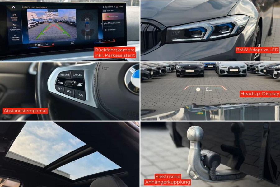 BMW 3 Serie Touring 320d xDrive M-SPORT ** LED, NAVI+, PANORAMA, HuD, TREKH, 19-inch LMV, DRAVIT GRAU ** 1e EIG - UNFALLFREI ** ** INFORMEER OOK NAAR ONZE AANTREKKELIJKE FINANCIAL-LEASE TARIEVEN **