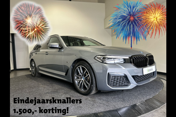 BMW 5 Serie Touring 530e M-Sport Business Edition Plus | Live cockpit professional | Connected pack professional | Leder Zwart