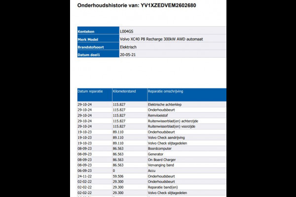 Volvo XC40 Recharge 78KWH. SOH 91% AWD R-Design / Pdc.+Camera / 1/2 Leder / Stoel-Stuurverwarming / Navigatie / Apk 05-2027