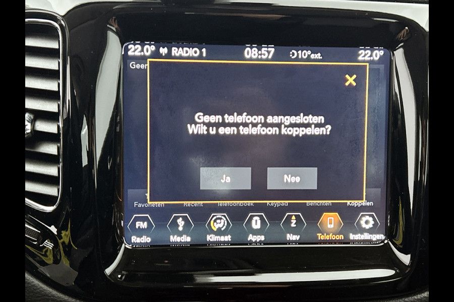 Jeep Compass 1.4 MultiAir Night Eagle(NL-auto, Goed OnderH, Navi, Camera, Parkeersensoren, Leer, Cruise Con, Climate Con, Etc)