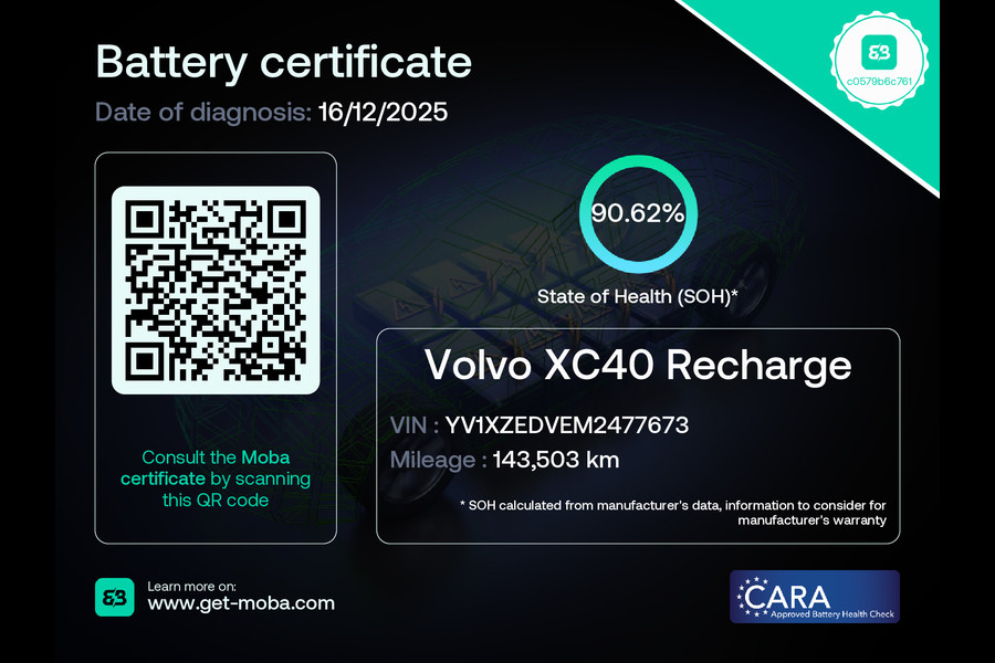 Volvo XC40 Recharge P8 AWD R-Design|90%SOH|TREKHAAK|1/2 LEDER|STOEL+STUURVERWARMING|ACC|CARPLAY|CLIMA+CRUISE|NL|NAP|IN.BTW|1e EIG|