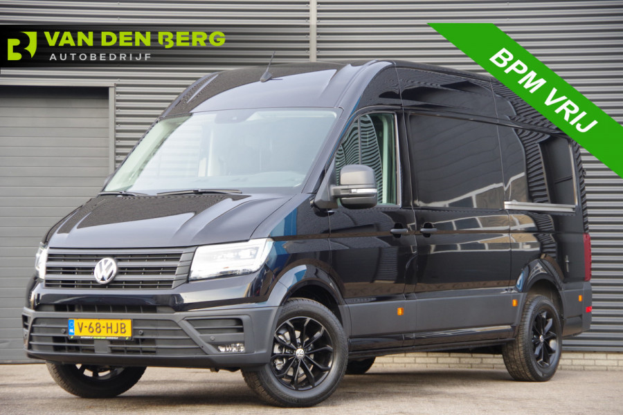 Volkswagen Crafter 35 2.0 TDI L3H3 177PK AUT. 2X SCHUIFDEUR, LED, TREKHAAK, STOELVERWARMING, CAMERA, NAVI, CRUISE, AIRCO, PARKEERSENSOREN, NIEUW!