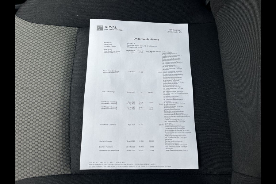 Renault Kangoo 1.5 dCi E6 Comfort BPM Vrij! Lease €168 p/m, Airco, PDC, Inrichting, Volledig onderhoudshistorie aanwezig