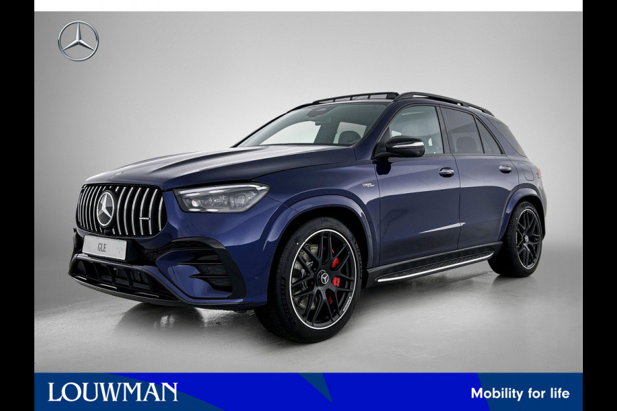 Mercedes-Benz GLE AMG 53 Hybrid 4MATIC+ Night Edition Premium Plus | Sierdelen AMG carbon | Trekhaak | AMG Nappaleder Exclusief STYLE | Stoelverwarming achter | 22 inch AMG velgen | Treeplanken | Rijassistentiepakket | Stoelventilatie voor |