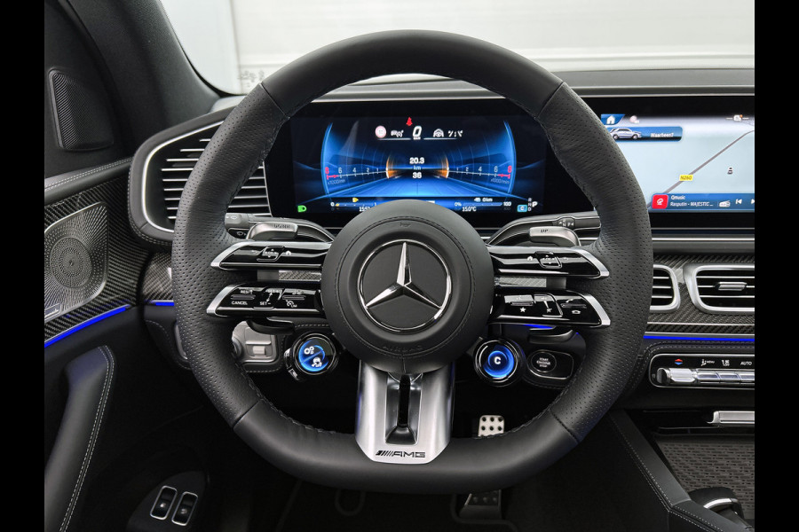 Mercedes-Benz GLE AMG 53 Hybrid 4MATIC+ Night Edition Premium Plus | Sierdelen AMG carbon | Trekhaak | AMG Nappaleder Exclusief STYLE | Stoelverwarming achter | 22 inch AMG velgen | Treeplanken | Rijassistentiepakket | Stoelventilatie voor |