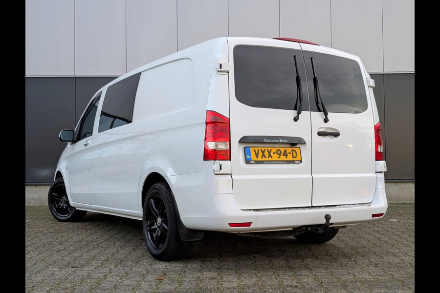 Mercedes-Benz Vito 114 L3 DUBBELE CABINE AUTOMAAT CHIPTUNE CLIMATE CRUISE TREKHAAK