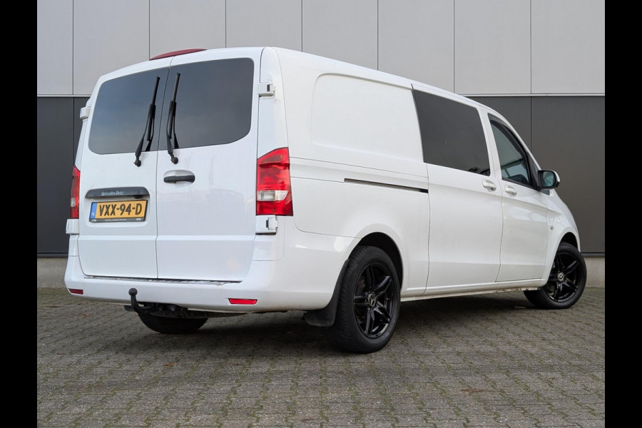 Mercedes-Benz Vito 114 L3 DUBBELE CABINE AUTOMAAT CHIPTUNE CLIMATE CRUISE TREKHAAK