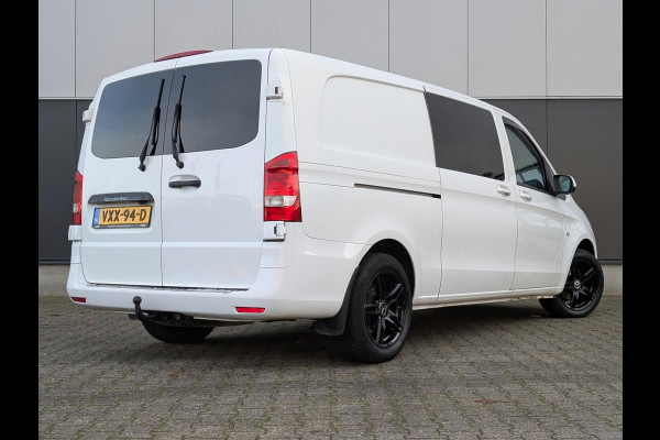 Mercedes-Benz Vito 114 L3 DUBBELE CABINE AUTOMAAT CHIPTUNE CLIMATE CRUISE TREKHAAK