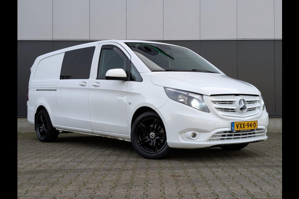Mercedes-Benz Vito 114 L3 DUBBELE CABINE AUTOMAAT CHIPTUNE CLIMATE CRUISE TREKHAAK
