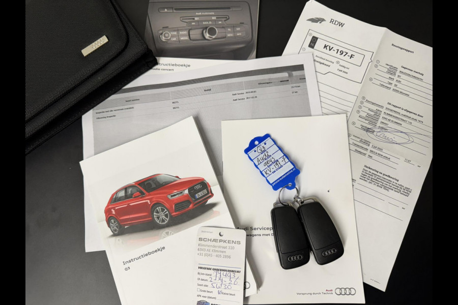 Audi Q3 1.4 TFSI CoD Sport Pro Line S Zwarte hemel Climate control Cruise Navi Keyless entry Bi-Xenon Parkeersensoren V/A