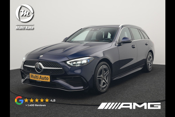 Mercedes-Benz C-Klasse Estate 300 e AMG Line Plug In Hybrid 313pk Dealer O.H. PHEV | Adaptive Cruise | Head Up | Camera | Digital LED | Bi Color Lederen Sportstoelen Verwarmd | Apple Carplay | Sfeerverlichting | Virtual | Navigatie | DAB |