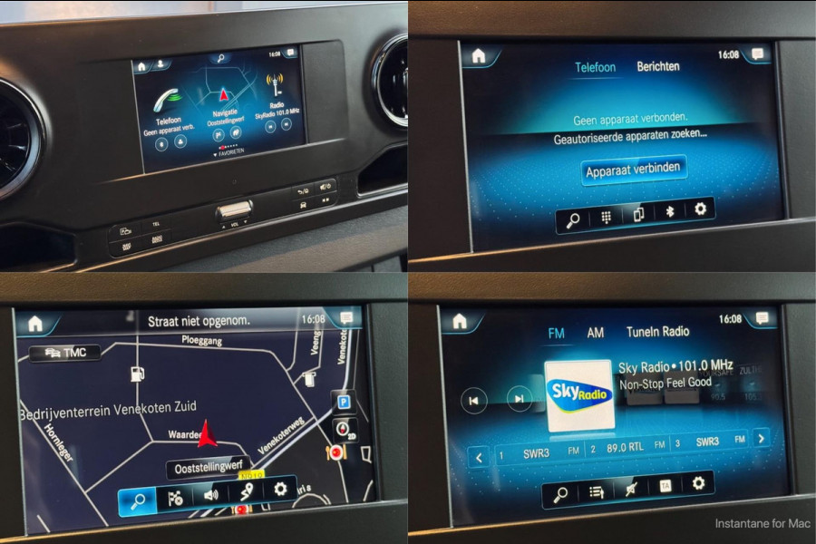 Mercedes-Benz Sprinter 316 2.2 CDI 163pk L3H2 | MBUX Navi | Camera | Laadruim hout 4.32 meter | Bluetooth | Cruise | Airco | L4H3