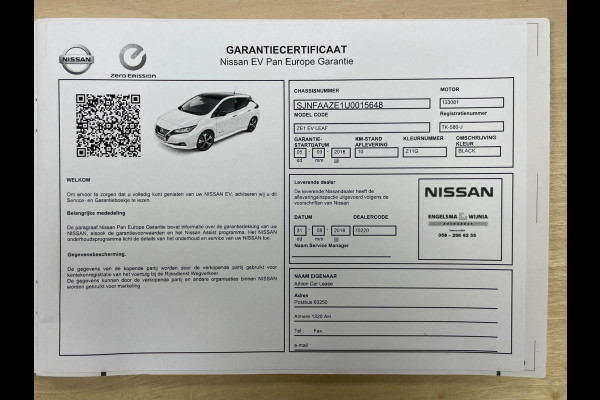 Nissan Leaf 2.ZERO EDITION 40 kWh|270KM WLTP|360*CAMERA|CARPLAY|STUUR+STOELVERW V+A|ACC|NAVIGATIE|NL-AUTO|NAP|
