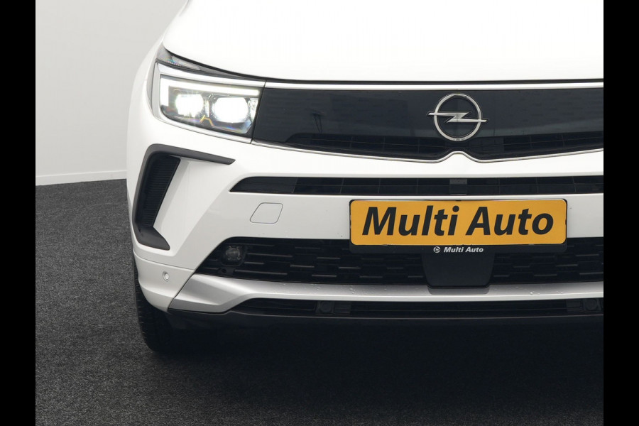 Opel Grandland Turbo NIEUW MODEL Elegance 131pk | Camera | Cruise Control | Lederen Sportstoelen Verwarmd | Park Assist | Apple Carplay | Verwarmd Stuur | Navigatie | Virtual | DAB |