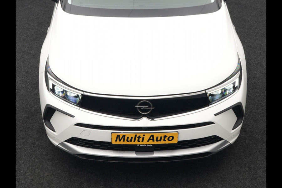 Opel Grandland Turbo NIEUW MODEL Elegance 131pk | Camera | Cruise Control | Lederen Sportstoelen Verwarmd | Park Assist | Apple Carplay | Verwarmd Stuur | Navigatie | Virtual | DAB |