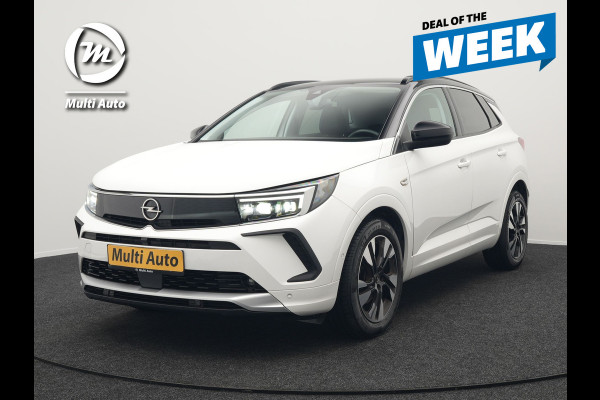 Opel Grandland Turbo NIEUW MODEL Elegance 131pk | Camera | Cruise Control | Lederen Sportstoelen Verwarmd | Park Assist | Apple Carplay | Verwarmd Stuur | Navigatie | Virtual | DAB |