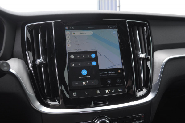 Volvo V60 T6 350PK Automaat AWD Plus Dark / Adaptive cruise control / Elektrische stoelen / Harman Kardon audio / Trekhaak / Pilot assist / BLIS / Stoel en stuur verwarming / Elektrische achterklep / Parkeersensoren met 360 camera / Google infotainment