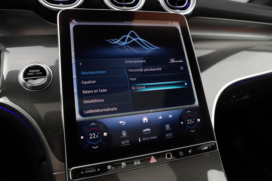 Mercedes-Benz GLC 300e AMG 4-Matic | 313PK | Achterasbesturing | Luchtvering | Head-up | Pano | Keyles-go | Sfeerverlichting | Distronic | Burmest