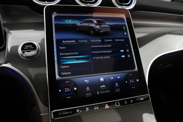 Mercedes-Benz GLC 300e AMG 4-Matic | 313PK | Achterasbesturing | Luchtvering | Head-up | Pano | Keyles-go | Sfeerverlichting | Distronic | Burmest