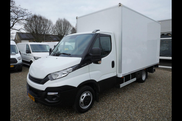 Iveco Daily 35C14 2.3 140PK, Airco, Dubbel lucht, Laadbak: L*B*H = 424*211*220 / Lading vastzetrail op 110 cm, Zijdeur rechtsachter, Laadklep Anteo 800 KG, Plateau van 160 cm, Met afstandsbediening en rolstops