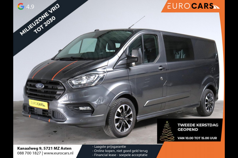 Ford Transit Custom 320 2.0 TDCI L2H1 170PK Sport Dubbele Cabine Aut. Airco ACC Bluetooth Navi Trekhaak
