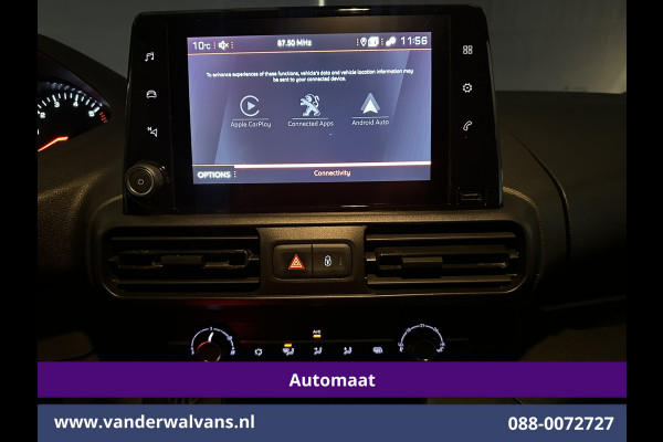 Peugeot Partner 1.5 BlueHDI 131pk Automaat L1H1 Euro6 Airco | 3-Zits | Navigatie | Apple Carplay | Cruisecontrol Android Auto, Parkeersensoren, bijrijdersbank