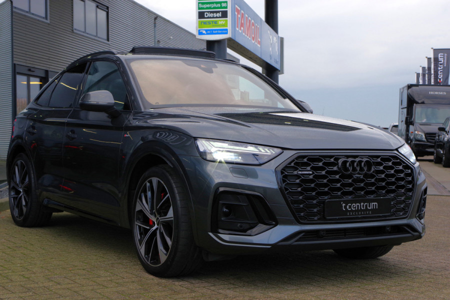 Audi Q5 Sportback 55 TFSI e 367 PK S-Line edition Competition PHEV, Luchtvering, Panoramadak, RS-Leder,