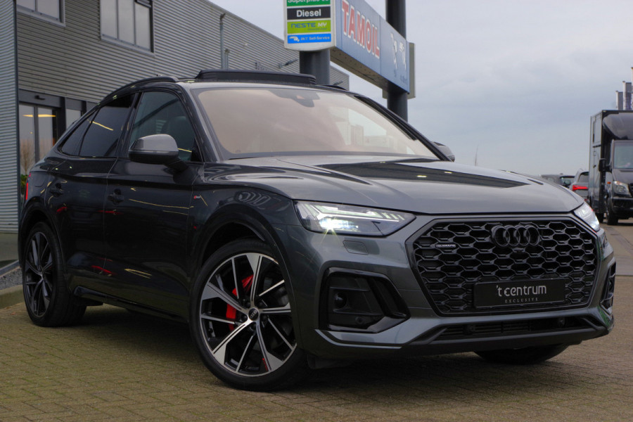 Audi Q5 Sportback 55 TFSI e 367 PK S-Line edition Competition PHEV, Luchtvering, Panoramadak, RS-Leder,