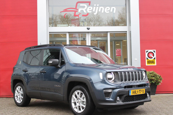 Jeep Renegade 1.5T 130PK e-Hybrid ALTITUDE | DRAADLOZE APPLE CARPLAY/ANDROID AUTO | PANORAMISCH SCHUIF/KANTEL DAK | FULL LED KOPLAMPEN | DODEHOEK DETECTIE | ADAPTIVE CRUISE CONTROL | LICHTMETALEN VELGEN 17" | ACHTERUITRIJ CAMERA | DAB+ RADIO | NAVIGATIE | PARKEERSENSOREN VOOR + ACHTER | AUTOMATISCH INPARKEREN | KEYLESS ENTRY/START | GETINTE RUITEN |