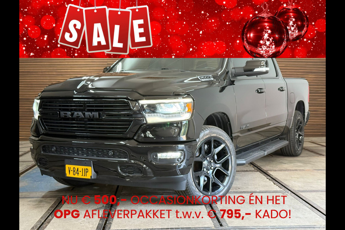 Dodge Ram 1500 5.7 V8 4x4 Crew Cab Sport | Full BLACK | Camera | ALPINE | Soft Cover | Apple Carplay | Cruise |