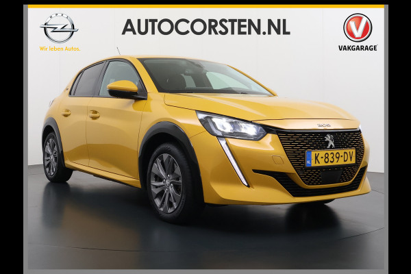 Peugeot e-208 EV 50kWh Navi 360°Camera Apple Carplay Android 1/2 Leer Ecc Cruise Control Allure SOH 90% Lmv 16" Led lane Assist DAB Bluetooth Regen-Lichtsensor Isofix Keyless 1e Eigenaar Origineel Nederlandse Auto