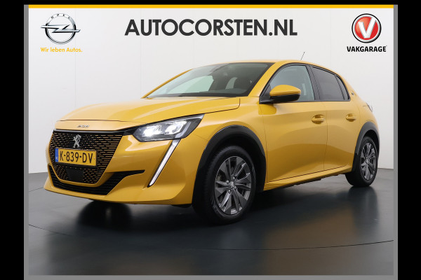 Peugeot e-208 EV 50kWh Navi 360°Camera Apple Carplay Android 1/2 Leer Ecc Cruise Control Allure SOH 90% Lmv 16" Led lane Assist DAB Bluetooth Regen-Lichtsensor Isofix Keyless 1e Eigenaar Origineel Nederlandse Auto