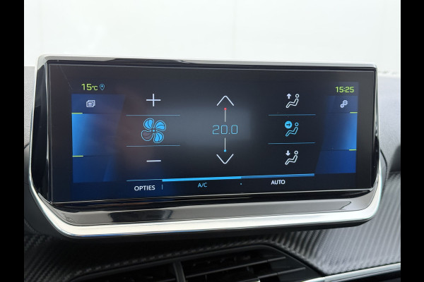 Peugeot e-208 EV 50kWh Navi 360°Camera Apple Carplay Android 1/2 Leer Ecc Cruise Control Allure SOH 90% Lmv 16" Led lane Assist DAB Bluetooth Regen-Lichtsensor Isofix Keyless 1e Eigenaar Origineel Nederlandse Auto