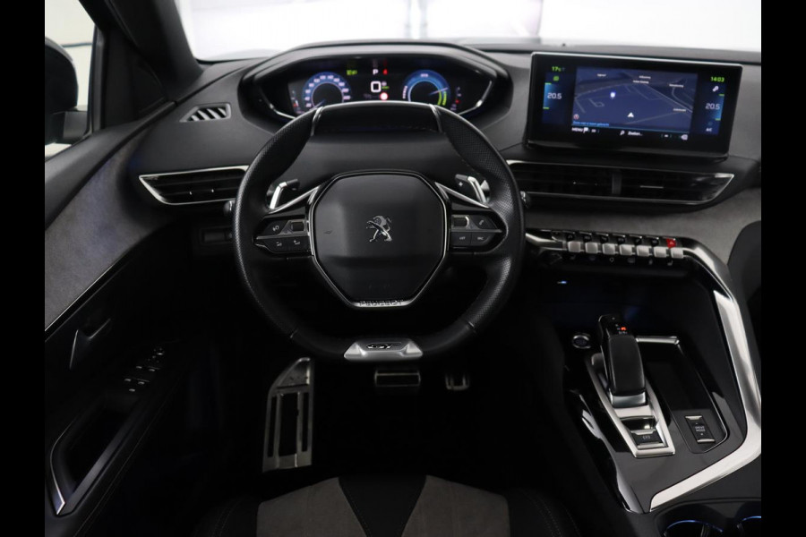 Peugeot 3008 1.6 HYbrid 225 GT Line | Panoramadak | Leder/Alcantara | Stoelverwarming | Camera | Carplay | Adaptive cruise | Navigatie | Keyless | Full LED | 19'' | Sfeerverlichting | PHEV | Plug In