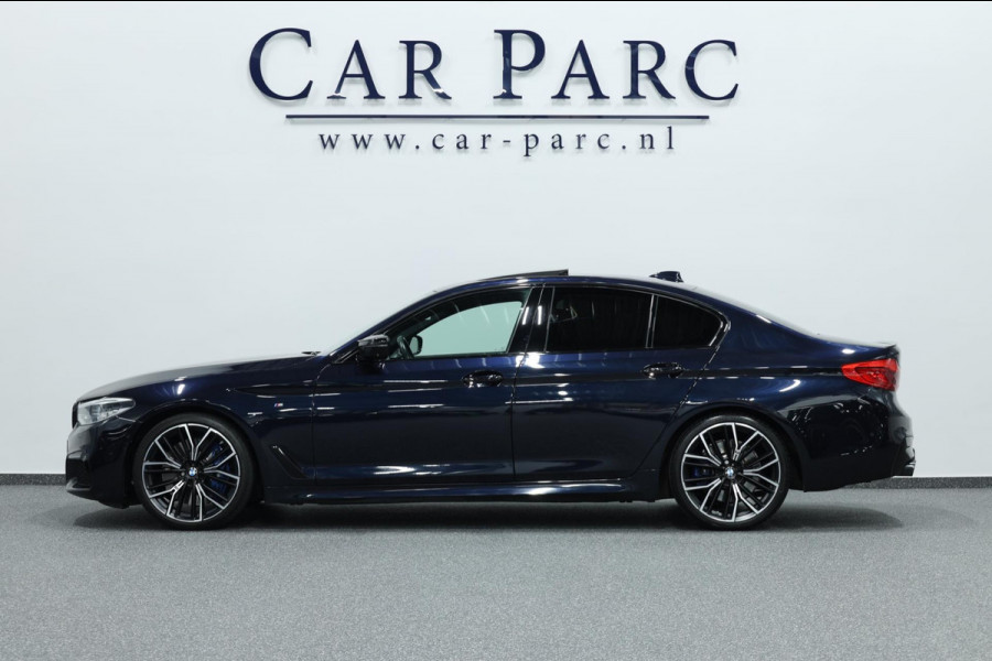 BMW 5 Serie M550i xDrive BOWERS&WILKINS/NIGHT/SOFTCLOSE/LEER+MASSAGE/20"/360 CAM/ACC/ECC/12 MND GARANTIE!