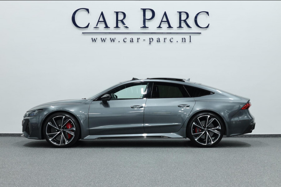 Audi RS7 Sportback 4.0 TFSI quattro 750+-PK KERAMISCH/4-WIEL.B/3D B&O/VIRTUAL/SFEER/PANO/22"LMV/360/LINE/ACC/12 MDN GARANTIE!