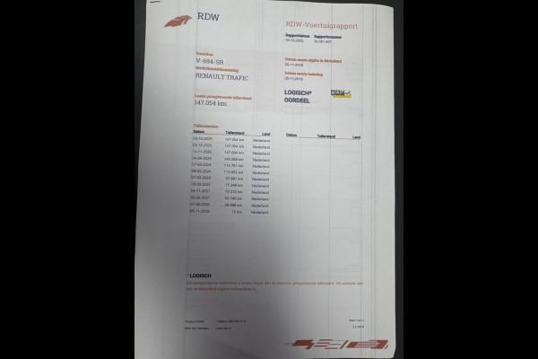 Renault Trafic 1.6 dCi T29 L2H1 DC Comfort Energy DUBBEL CABINE / AIRCO / CRUISE CONTROLE / NAVI / TREKHAAK