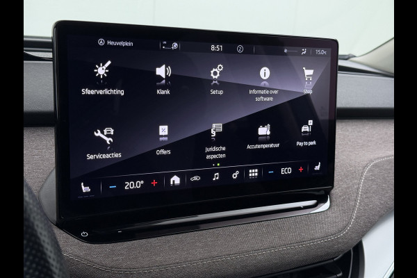 Škoda ENYAQ iV 80 Pano-Dak Adap.Cruise Trekhaak 360°Camera Elek.Stoelen+Memory+Verwarmd Apple Carplay Android Head-Up Display Led Stuur+Achterbankverwarming Elek.Achterklep Keyless advanced SOH 92% Zeer compleet! 1.000kg trekvermogen! 3-fase-11kw-thuisladen