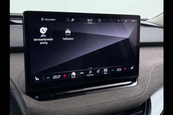 Škoda ENYAQ iV 80 Pano-Dak Adap.Cruise Trekhaak 360°Camera Elek.Stoelen+Memory+Verwarmd Apple Carplay Android Head-Up Display Led Stuur+Achterbankverwarming Elek.Achterklep Keyless advanced SOH 92% Zeer compleet! 1.000kg trekvermogen! 3-fase-11kw-thuisladen