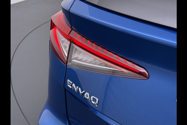 Škoda ENYAQ iV 80 Pano-Dak Adap.Cruise Trekhaak 360°Camera Elek.Stoelen+Memory+Verwarmd Apple Carplay Android Head-Up Display Led Stuur+Achterbankverwarming Elek.Achterklep Keyless advanced SOH 92% Zeer compleet! 1.000kg trekvermogen! 3-fase-11kw-thuisladen