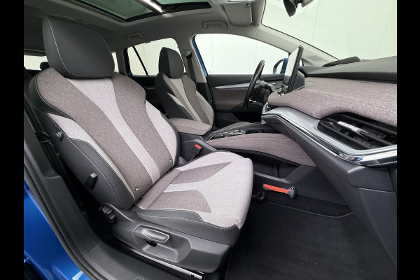 Škoda ENYAQ iV 80 Pano-Dak Adap.Cruise Trekhaak 360°Camera Elek.Stoelen+Memory+Verwarmd Apple Carplay Android Head-Up Display Led Stuur+Achterbankverwarming Elek.Achterklep Keyless advanced SOH 92% Zeer compleet! 1.000kg trekvermogen! 3-fase-11kw-thuisladen
