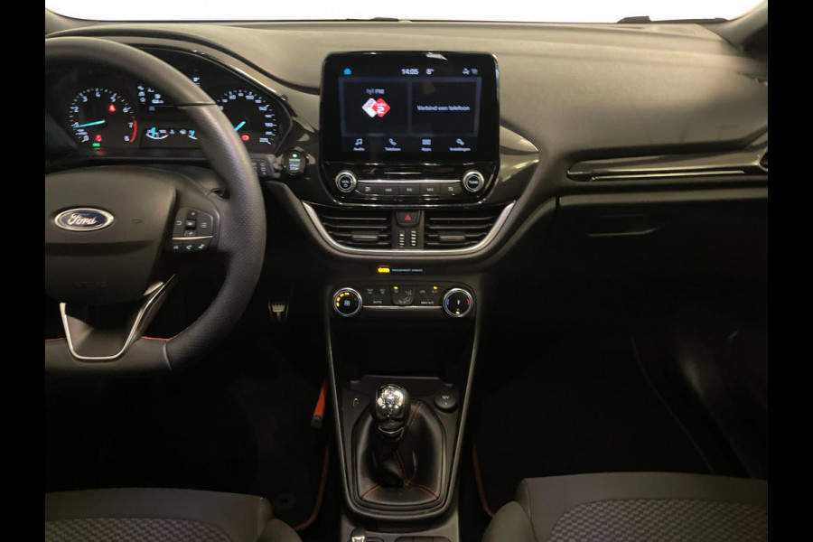 Ford Fiesta 1.0 EcoBoost Hybrid ST-Line AIRCO NAVI CRUISE BLUETOOTH SCHERM 17 INCH VELGEN ELEK RAMEN CENT VERG NIEUWSTAAT