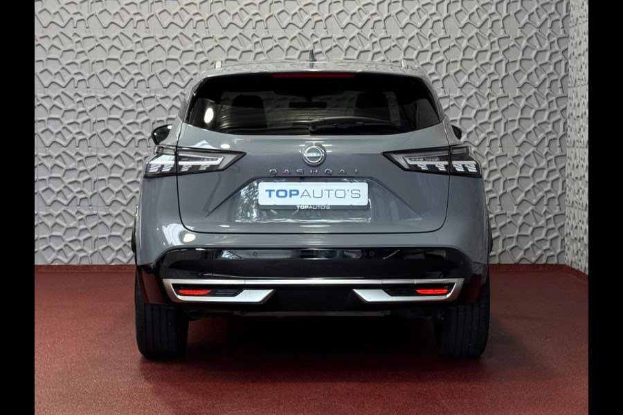 Nissan QASHQAI 1.3 MHEV 160PK TEKNA PLUS BOSE 20''LMV LEER ALCANTARA PANO MASSAGE BOSE STOEL/STUUR/RUIT VERW MATRIX.LED ELEK.KLEP HEADUP 20''LM 03/2025